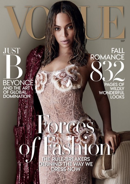 MATERIALS_072015/MODA_ZAGRANICZNA/NEWSY/TOP 10 OKLADEK MAGAZYNOW MODY 2015 ROKU/3.Beyonce september issue Vogue 2015 lamode.info.jpg